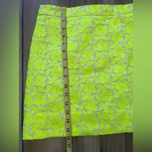 J. Crew Neon Floral Embroidered Mini Skirt - Picture 6 of 12